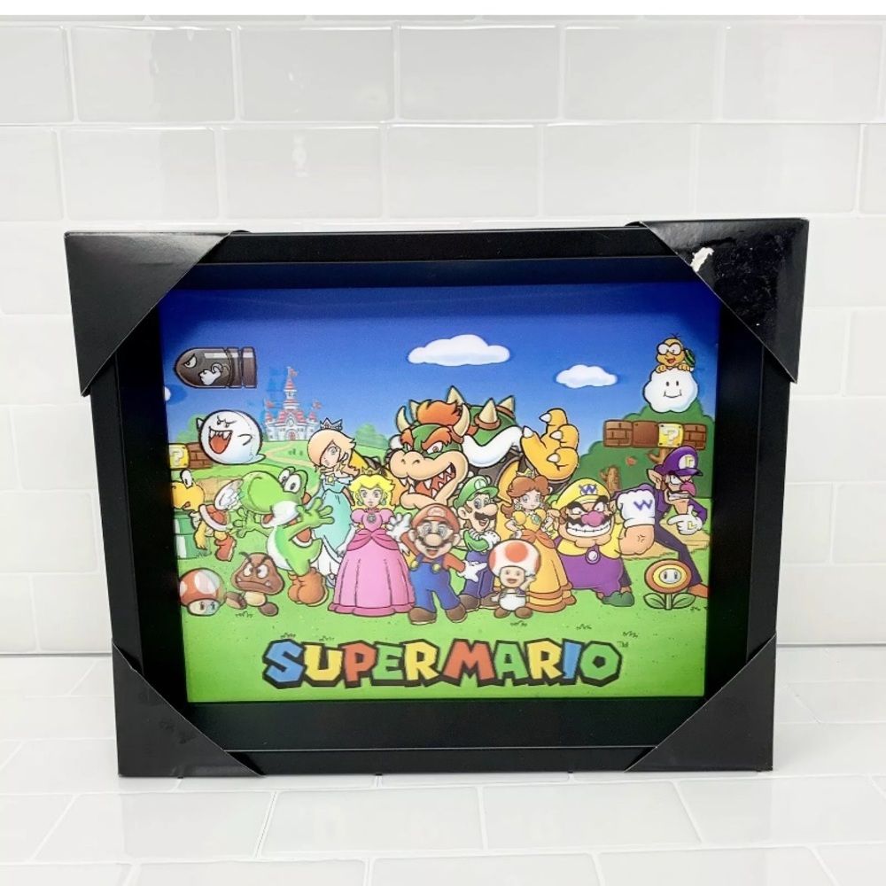 Nintendo Super Mario World Characters 3D Hologram